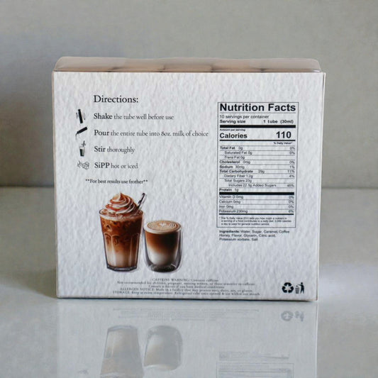 Coffee-Infused Syrup - Caramel (10 count)